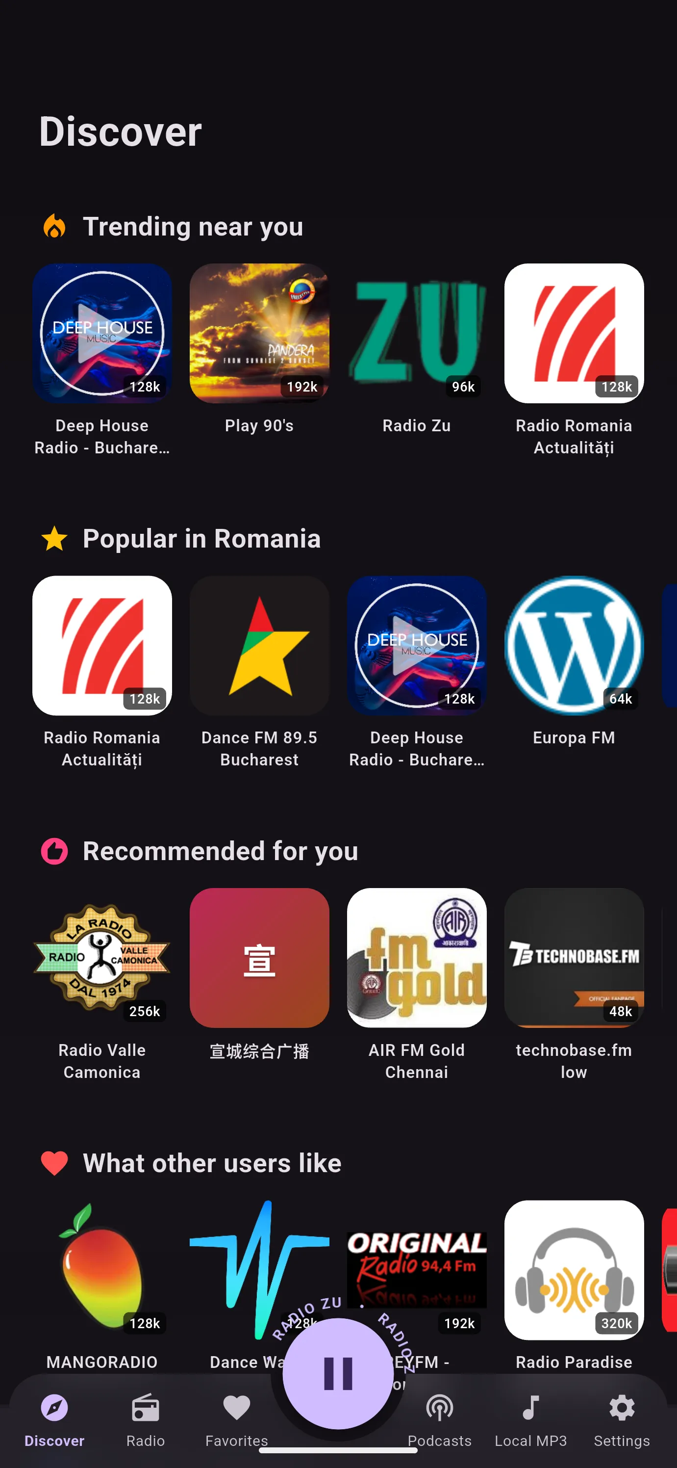 Discover: Trending near you, Popular in your country, Recommended for you.