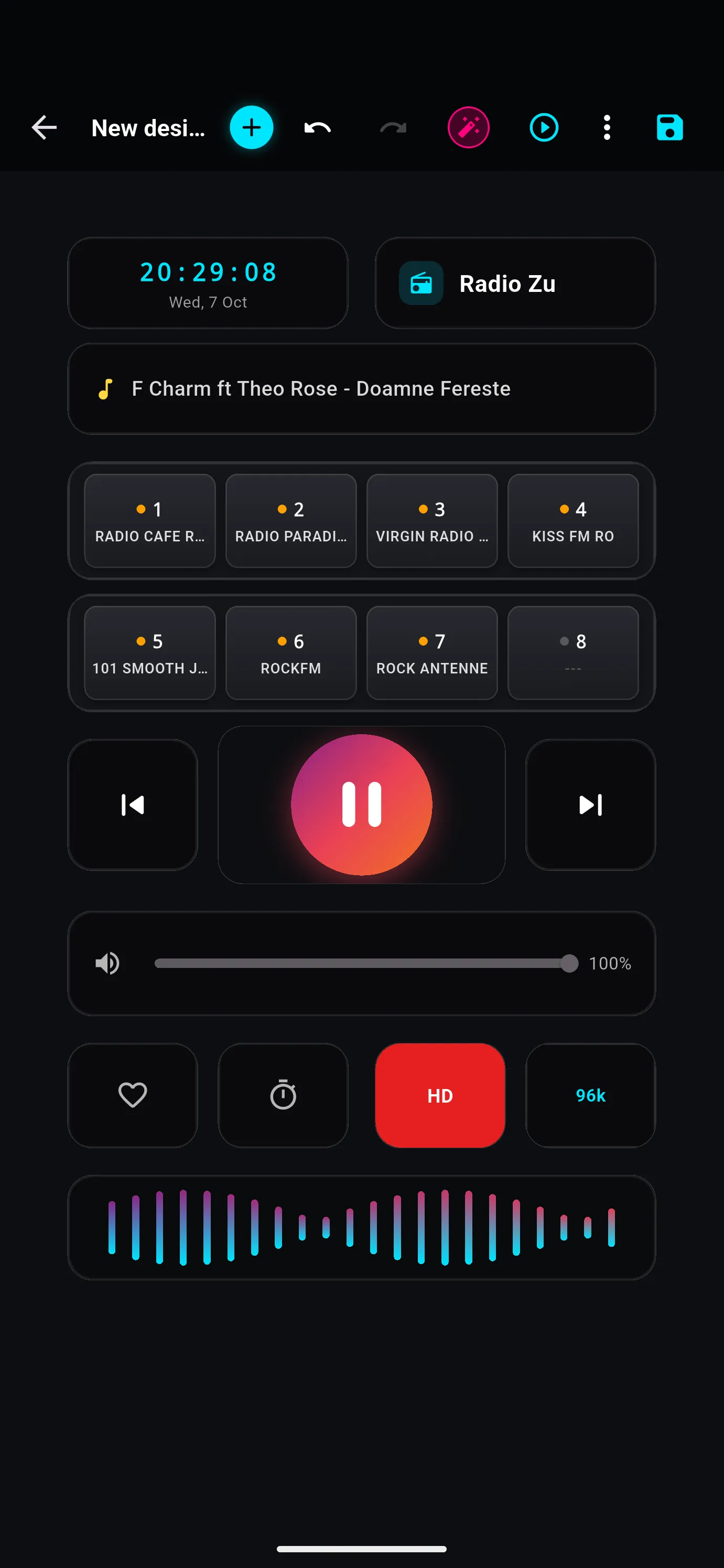 Studio layout: Car Dashboard